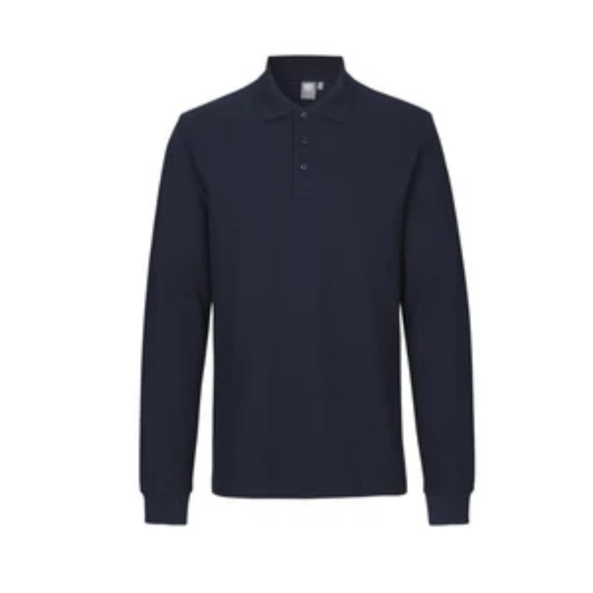 Poloshirt met lange mouw | stretch