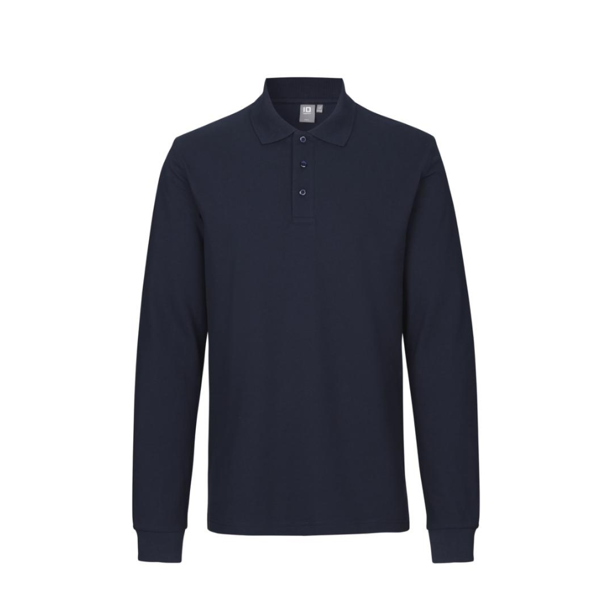 Poloshirt met lange mouw | stretch