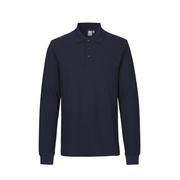 Poloshirt met lange mouw | stretch