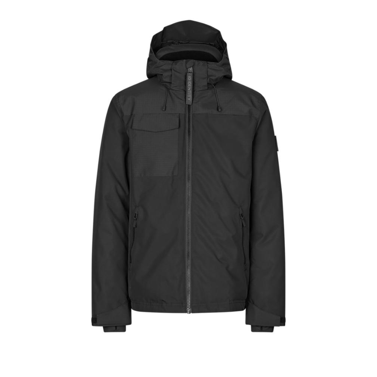 Gewatteerde winterjas met capuchon