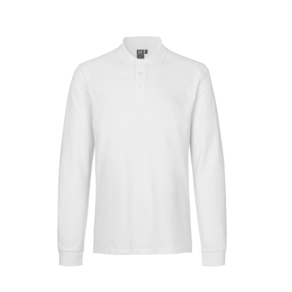 Poloshirt met lange mouw | stretch