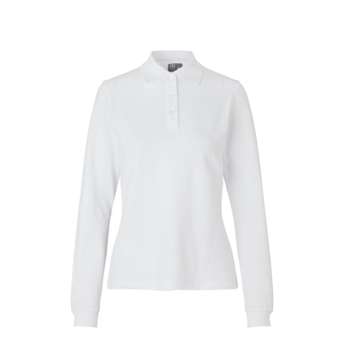 Poloshirt met lange mouw | stretch | dames
