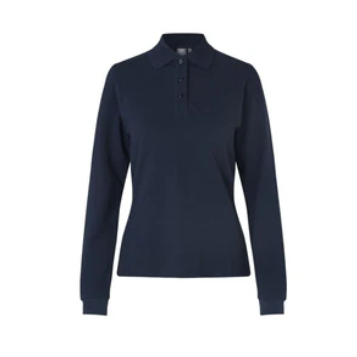 Poloshirt met lange mouw | stretch | dames