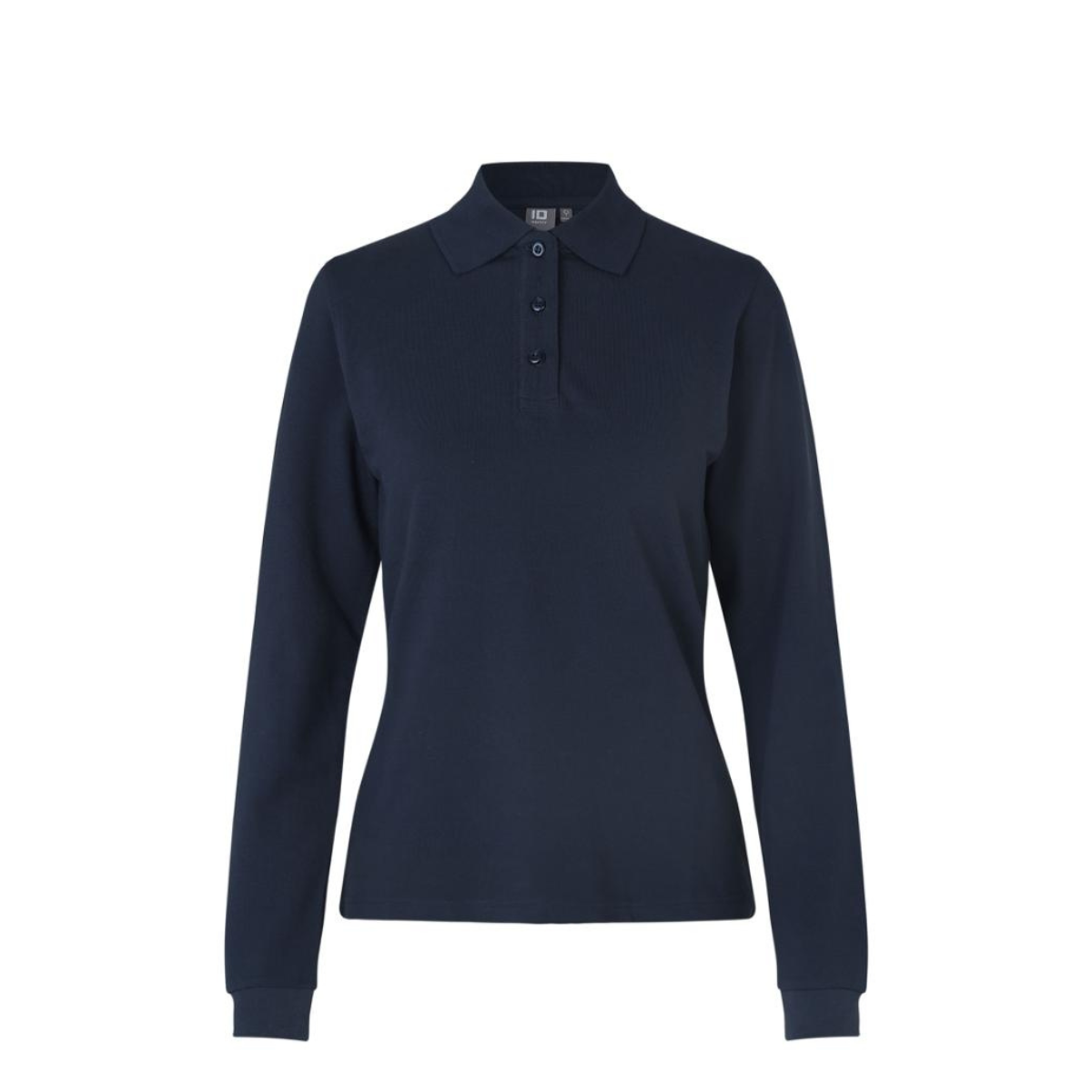 Poloshirt met lange mouw | stretch | dames