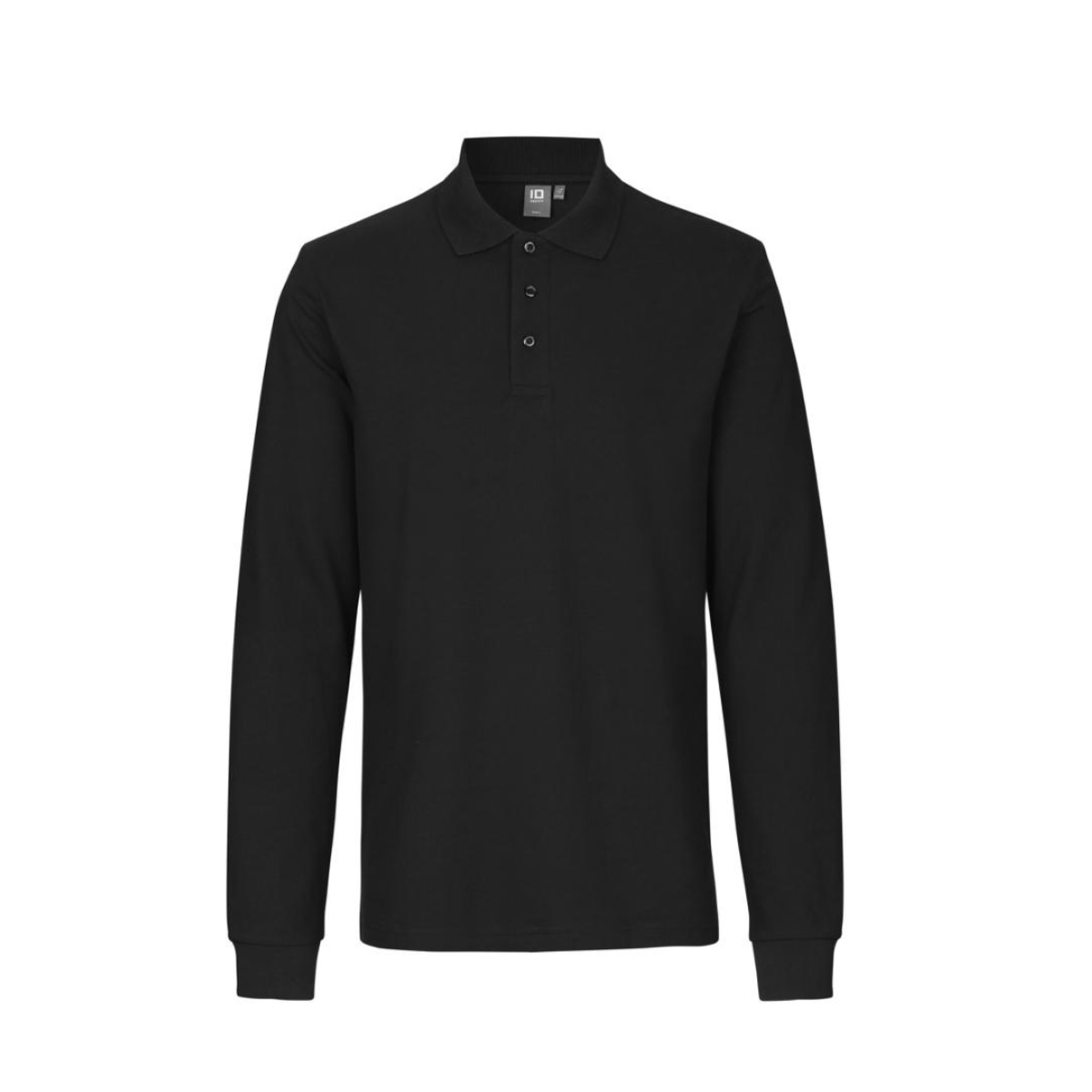 Poloshirt met lange mouw | stretch