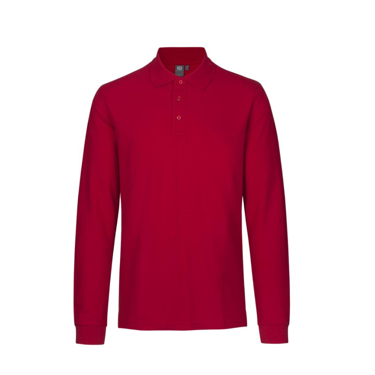 Poloshirt met lange mouw | stretch