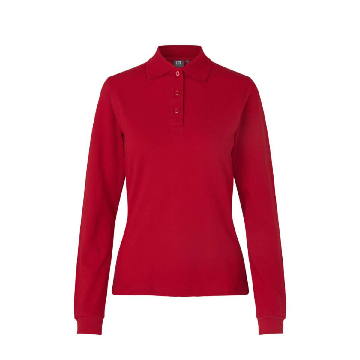 Poloshirt met lange mouw | stretch | dames