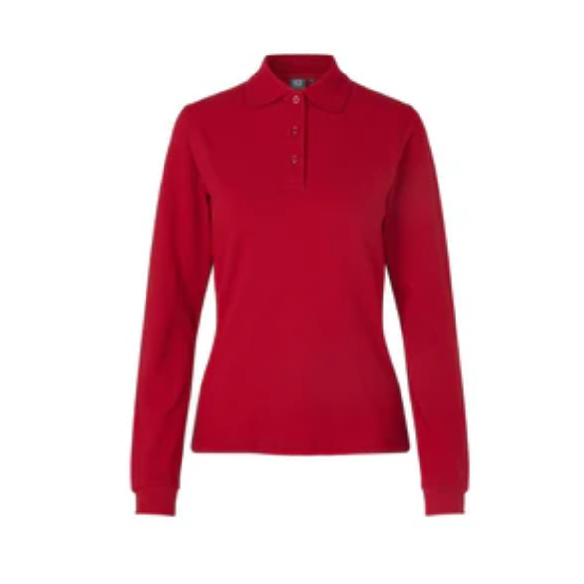 Poloshirt met lange mouw | stretch | dames