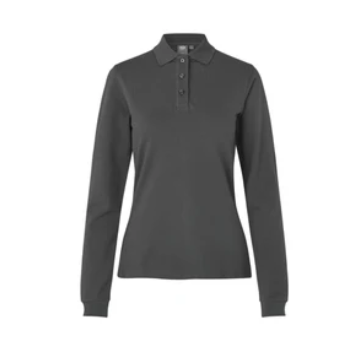 Poloshirt met lange mouw | stretch | dames