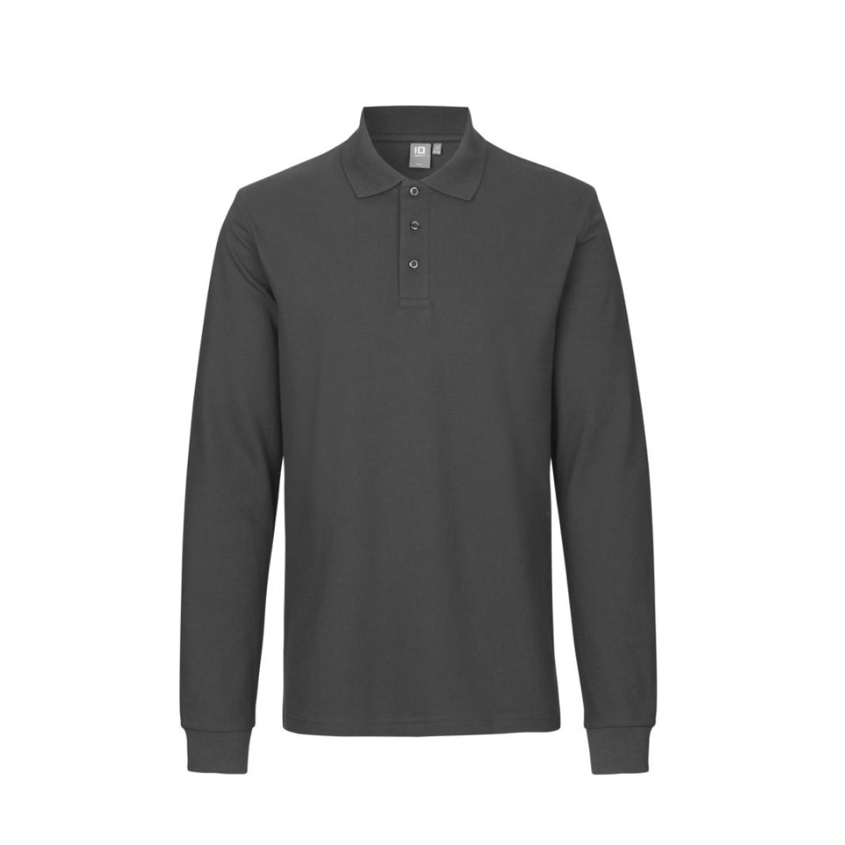 Poloshirt met lange mouw | stretch