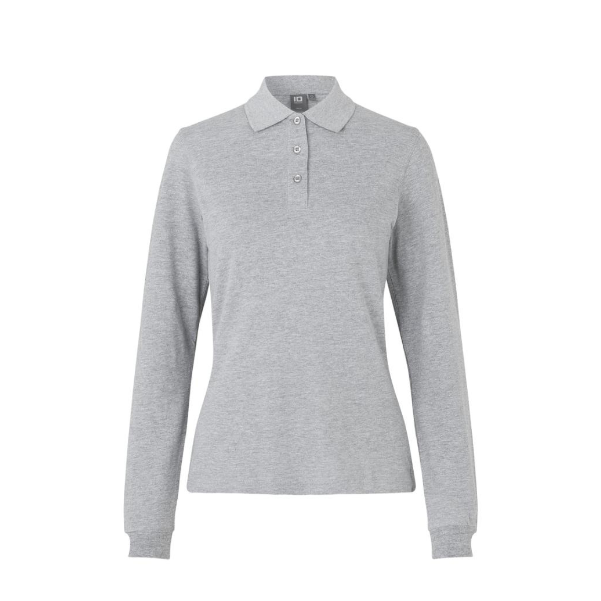 Poloshirt met lange mouw | stretch | dames
