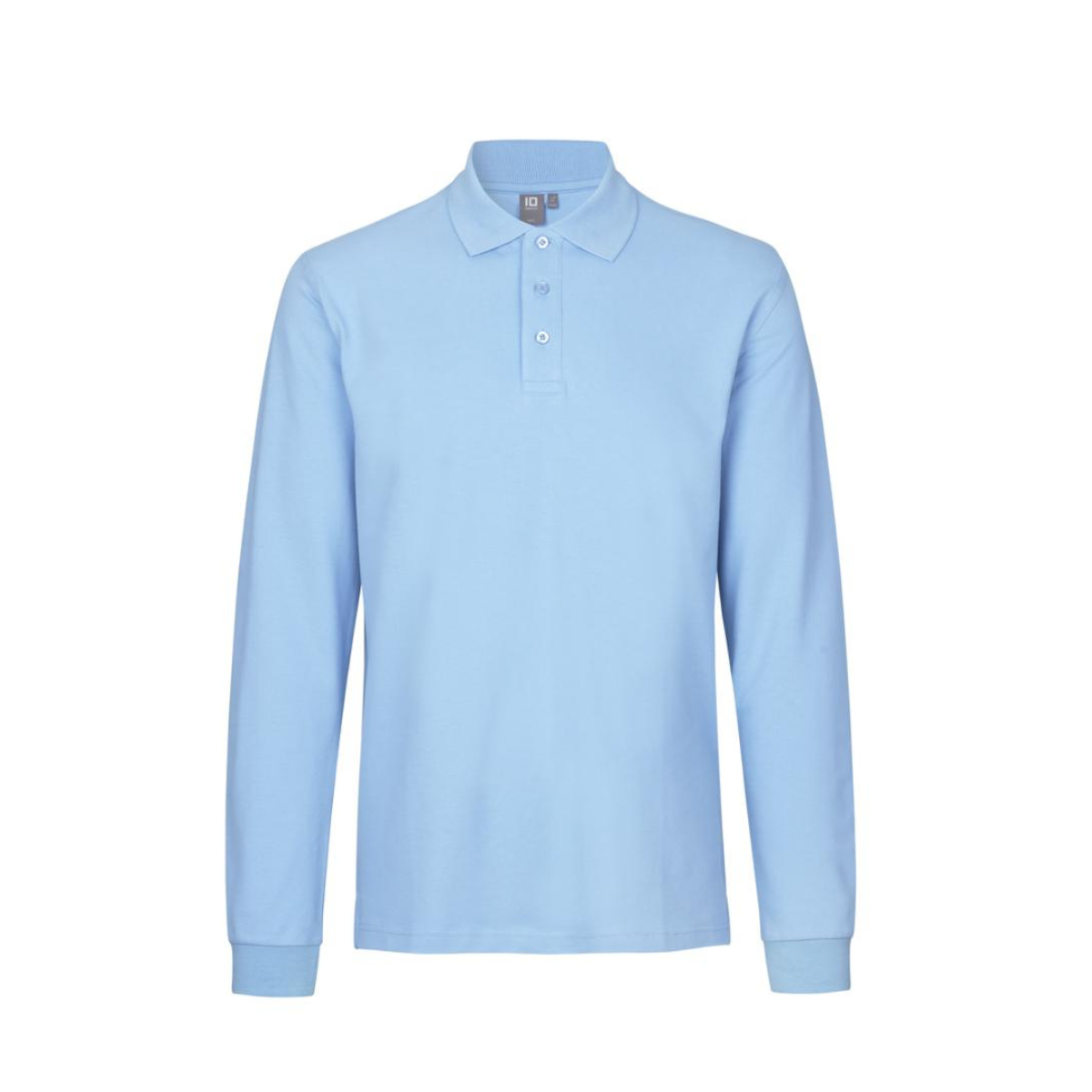 Poloshirt met lange mouw | stretch