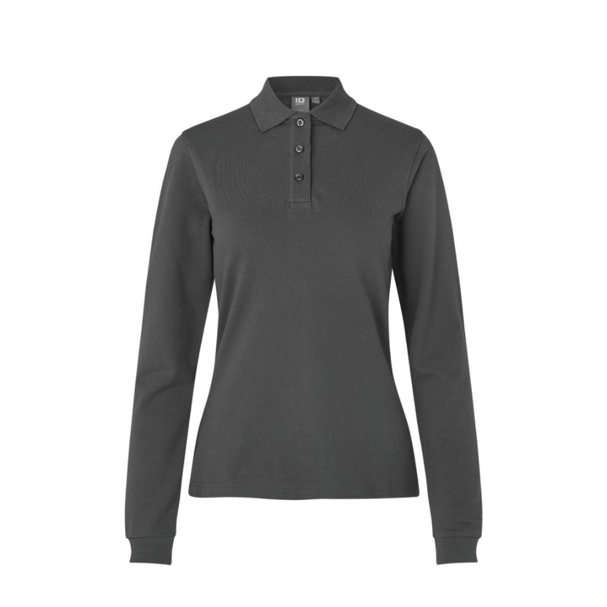 Poloshirt met lange mouw | stretch | dames