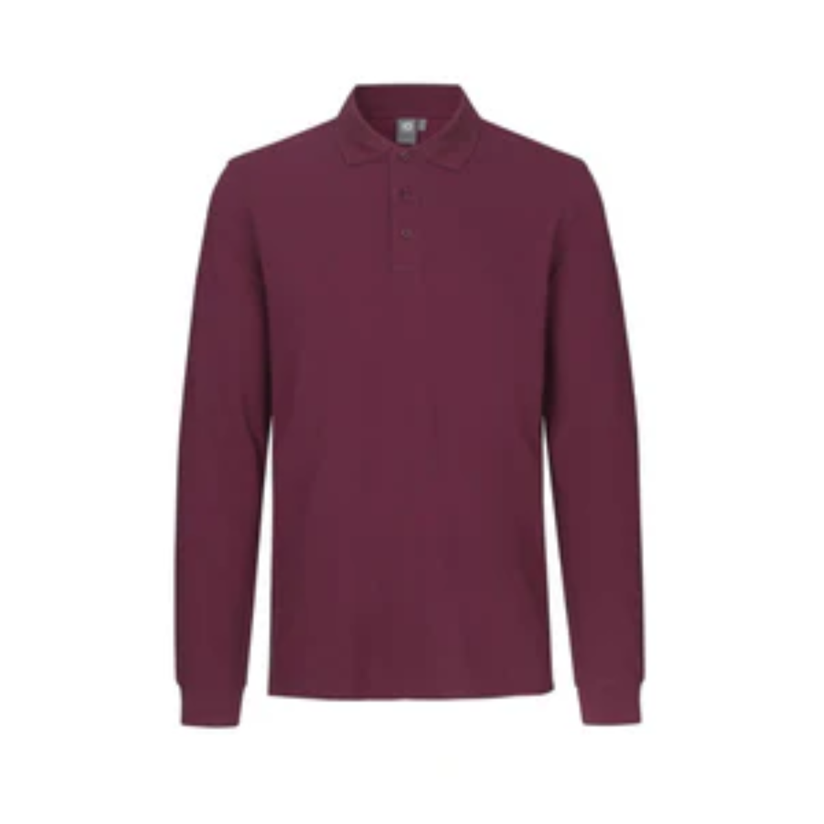 Poloshirt met lange mouw | stretch