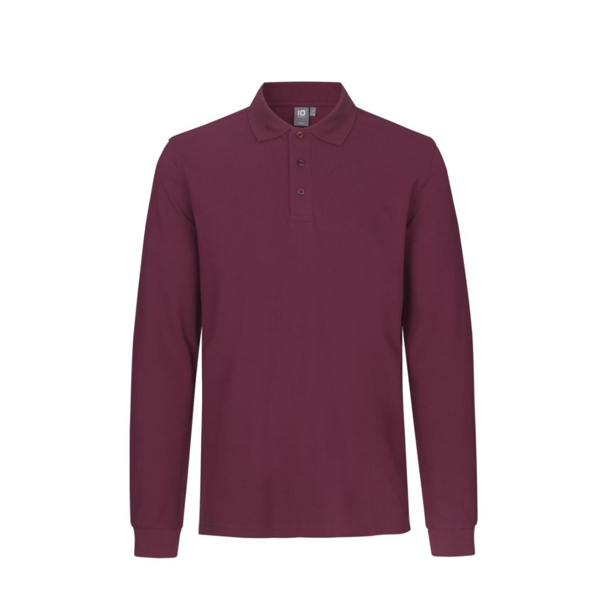 Poloshirt met lange mouw | stretch