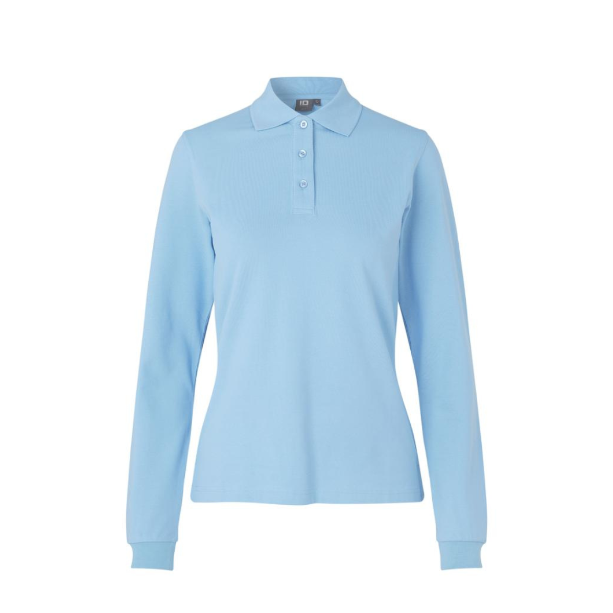 Poloshirt met lange mouw | stretch | dames