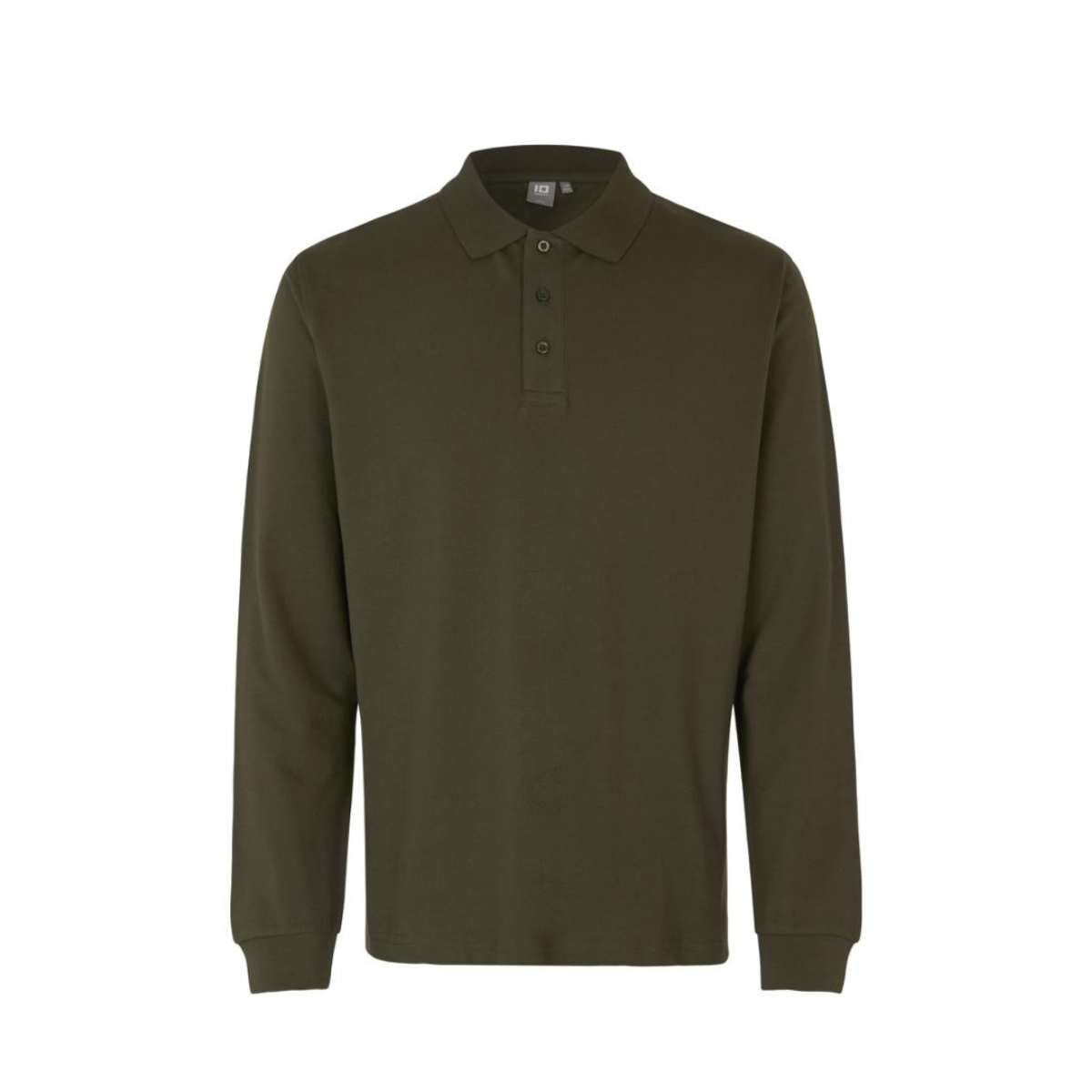 Poloshirt met lange mouw | stretch
