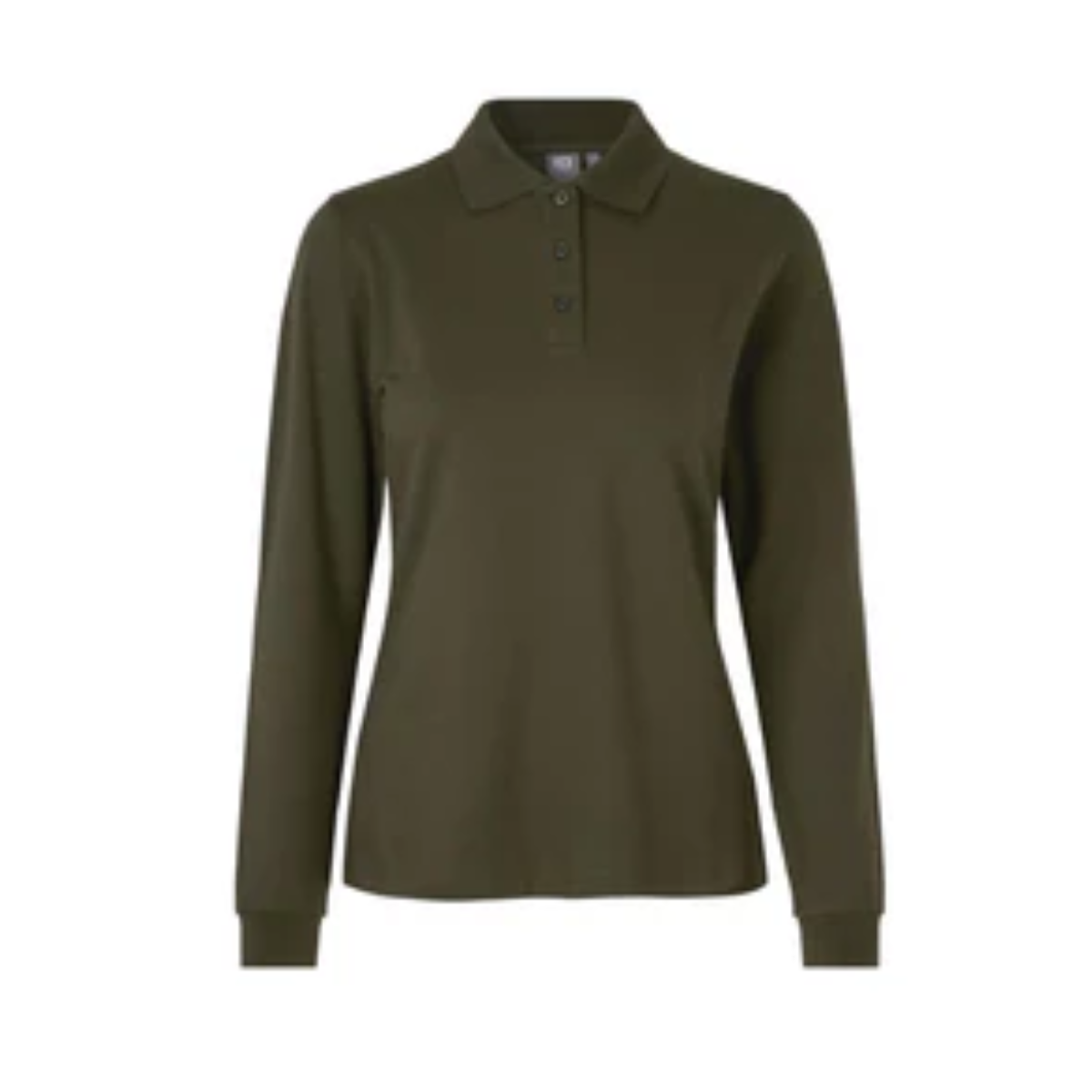 Poloshirt met lange mouw | stretch | dames