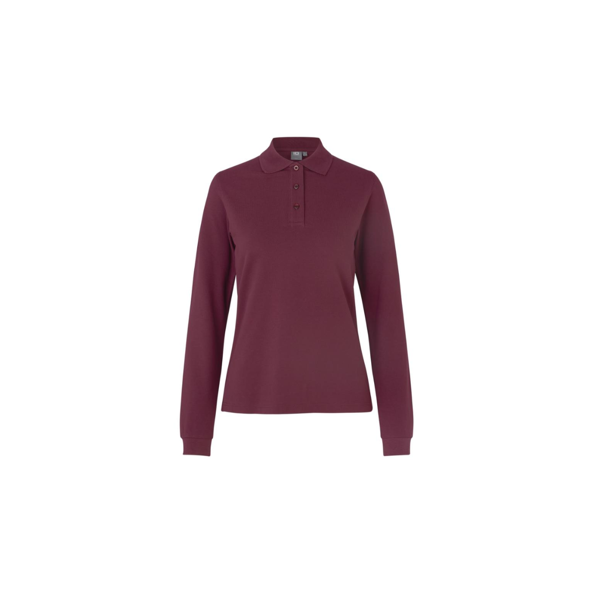 Poloshirt met lange mouw | stretch | dames