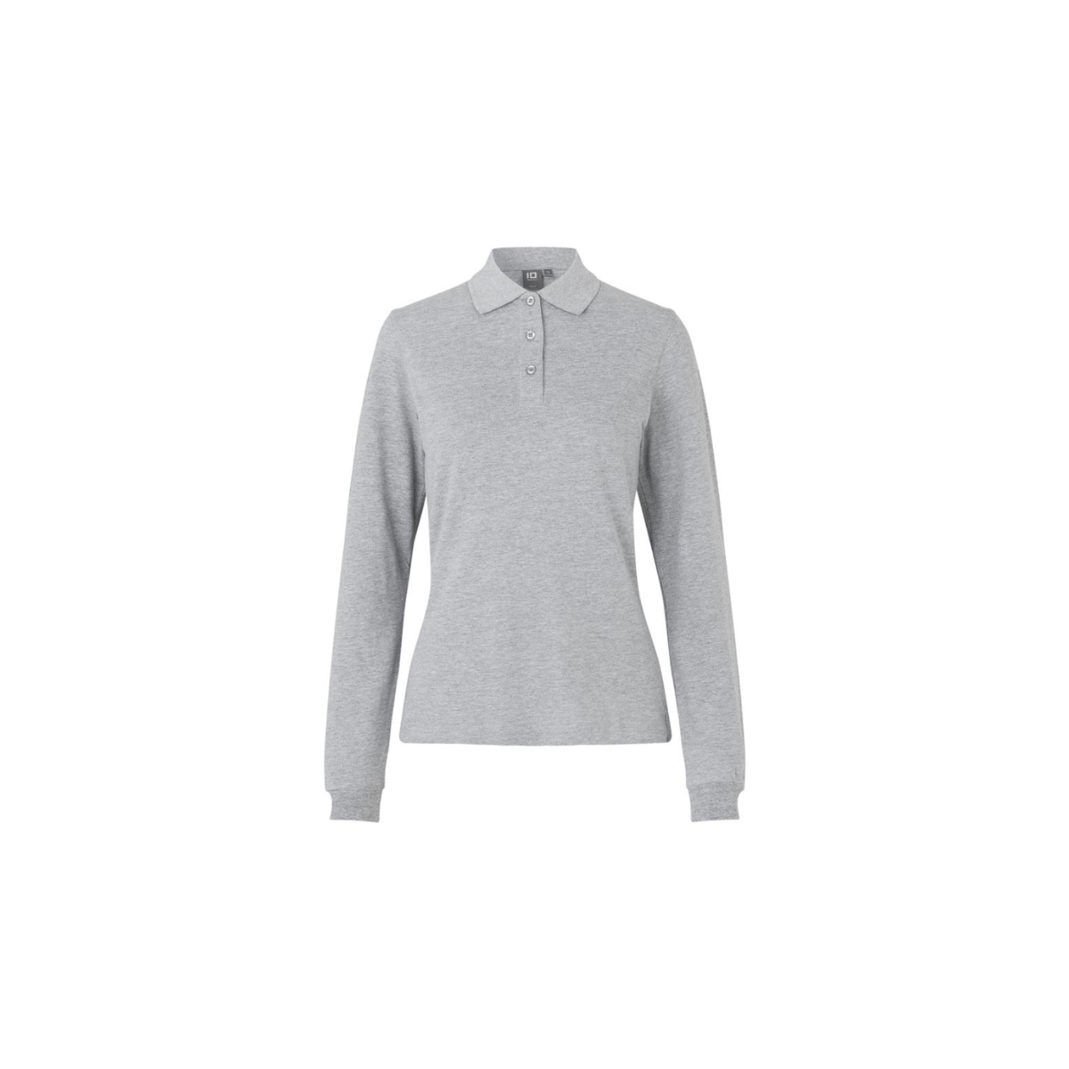 Poloshirt met lange mouw | stretch | dames