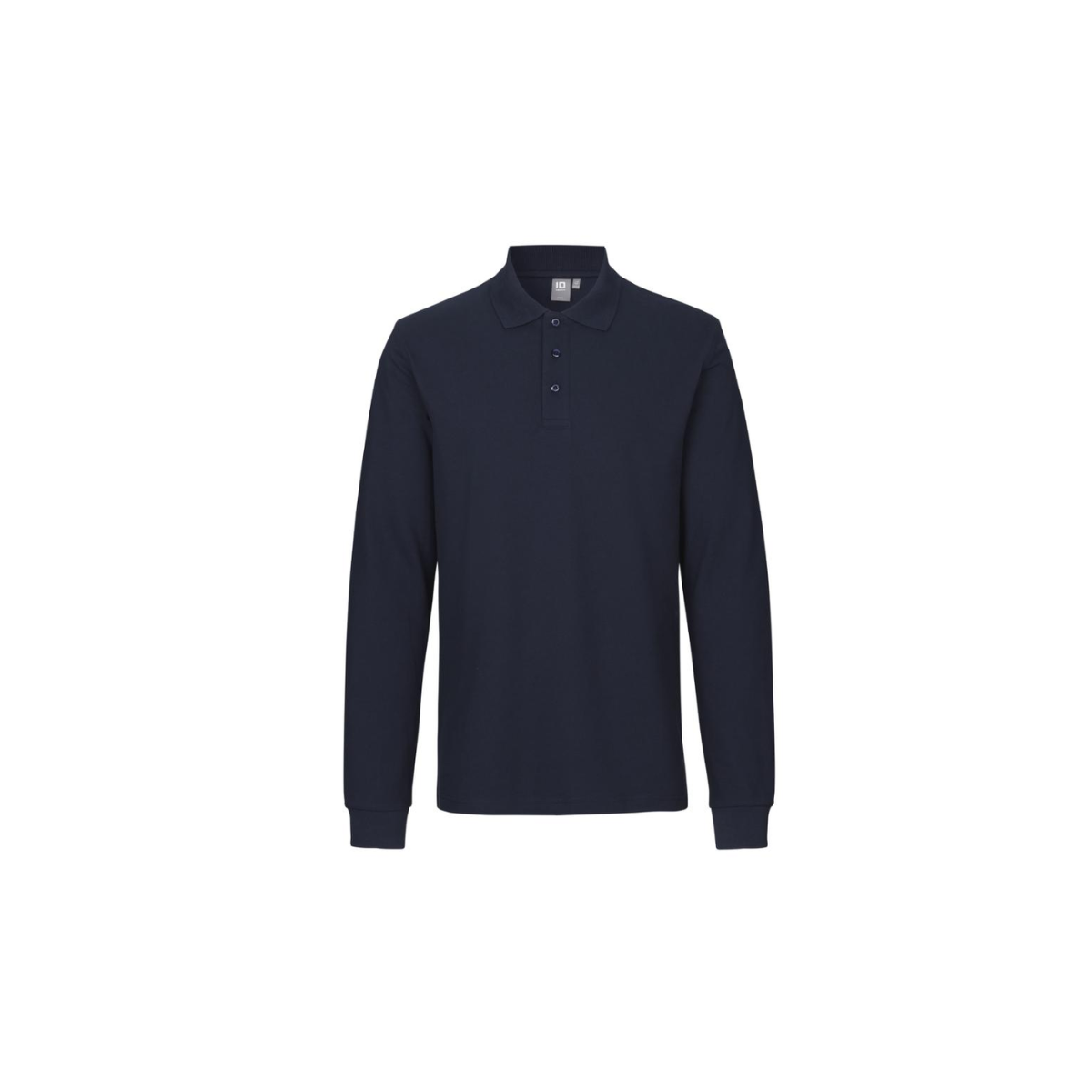 Poloshirt met lange mouw | stretch