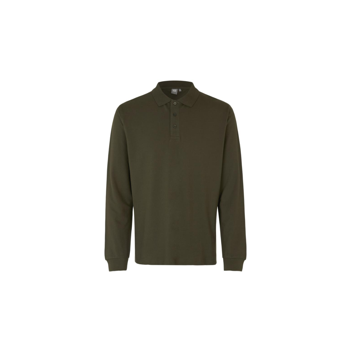 Poloshirt met lange mouw | stretch