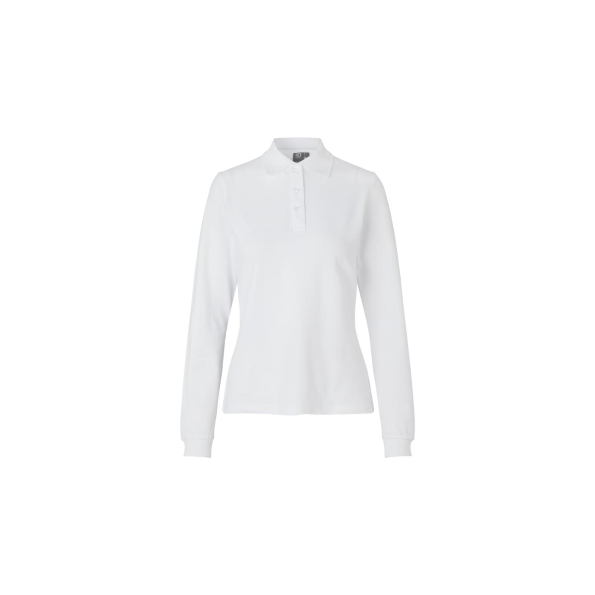 Poloshirt met lange mouw | stretch | dames