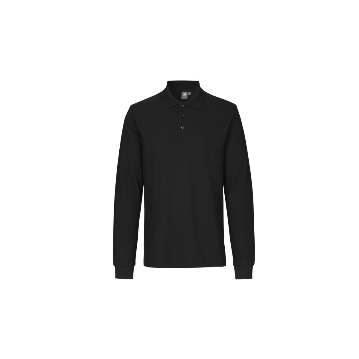 Poloshirt met lange mouw | stretch