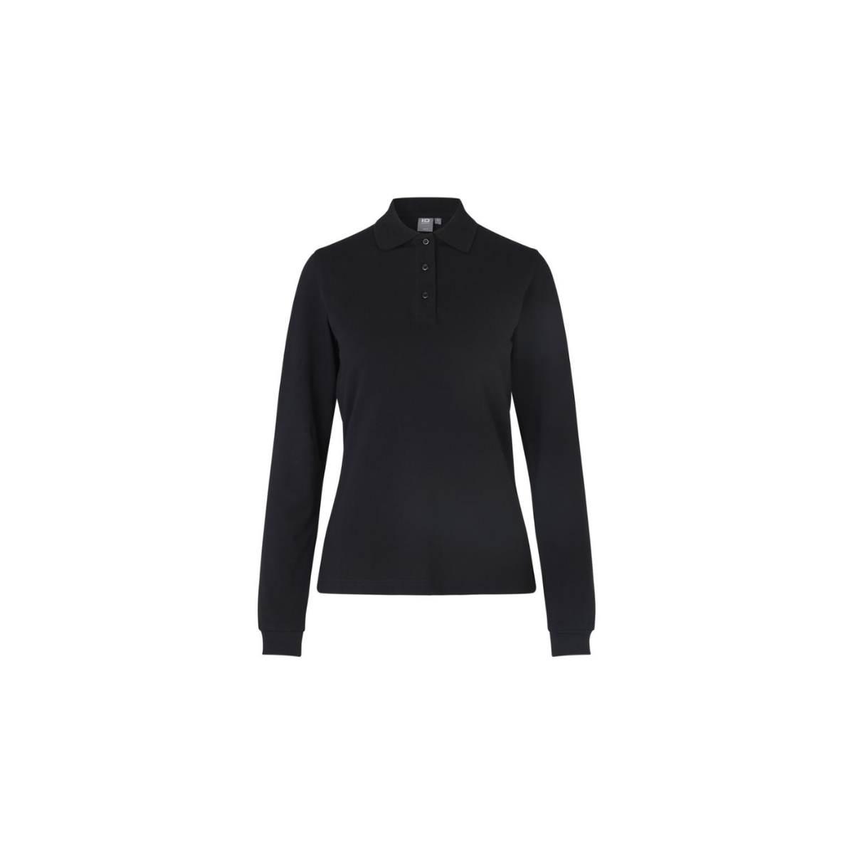 Poloshirt met lange mouw | stretch | dames